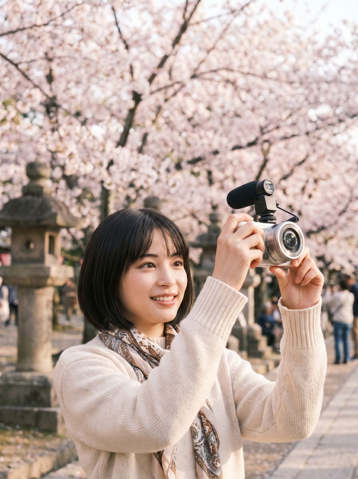 女神视频樱花季旅行视频